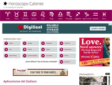 Tablet Screenshot of horoscopo.encaliente.net